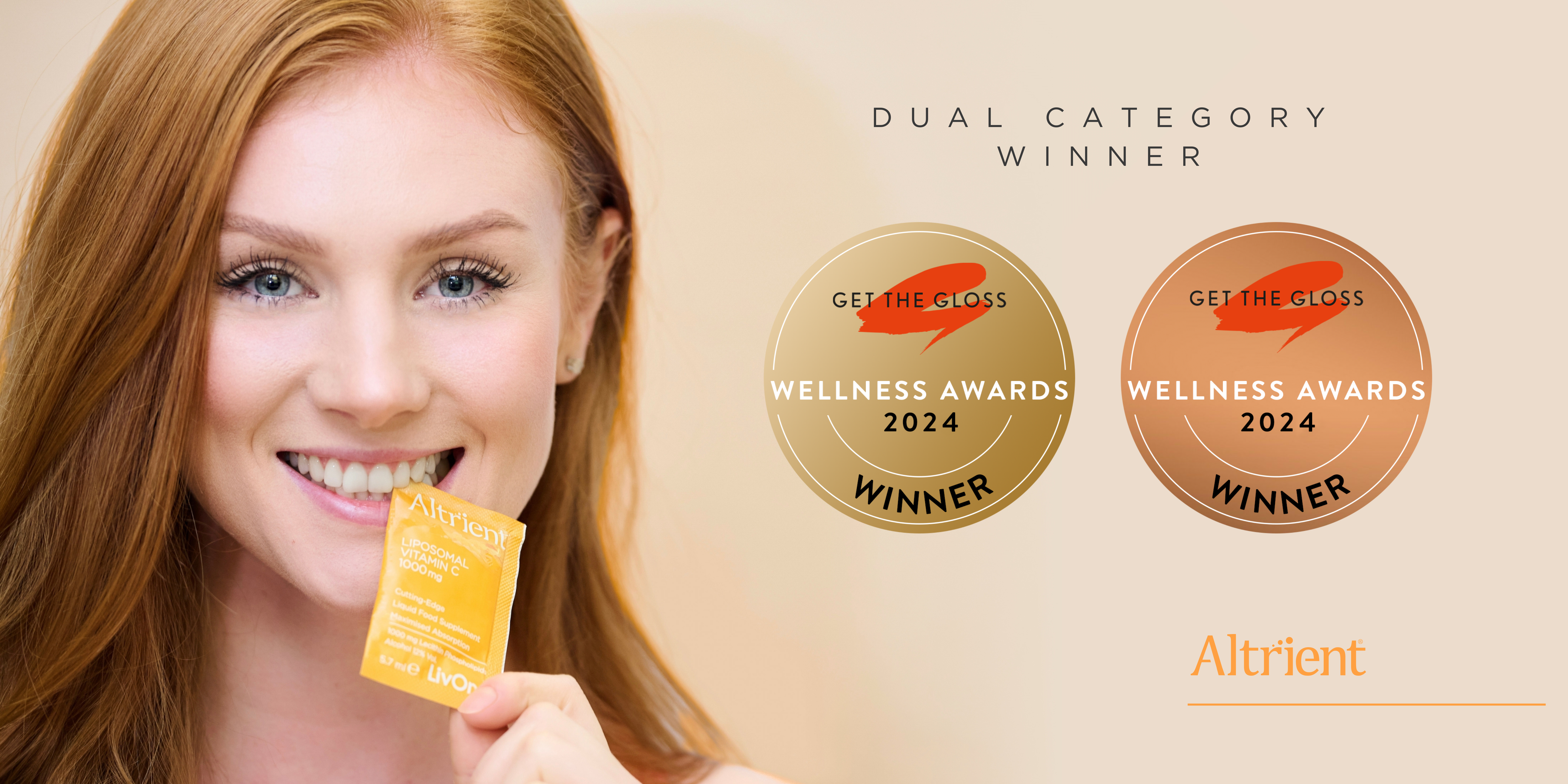 Altrient C Wins Double: ‘Best for Hair Health & Growth and Best Skin Supplement’!